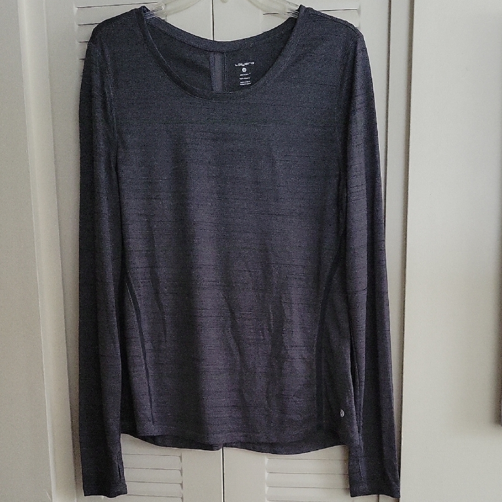 Charcoal Quick Dry Top With Mesh Detailing